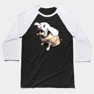 Bunny Pug Baseball T-Shirt